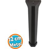 Mobilya Ayakları Ünite Baza Koltuk Ayağı Ayağı Sehpa Masa Puf Tabure Metal Ayakları Siyah 20 cm