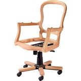 Mobilya Baba Adalar Ofis Çalışma Koltuğu Cilasız Ham Ahşap