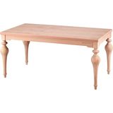 Mobilya Baba Soma 170 Lük Torna Masa Cilasız Ham Ahşap - Naturel