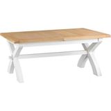 Mobilya Baba White Çapraz Ayak Açılabilir Yemek Masası 180CM