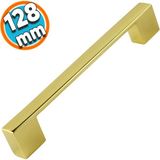 Mobilya Banyo Mutfak Dolabi Cekmece Dolap Kapak Kulpu Kulbu Altin Gold 128 Mm Metal Kulp