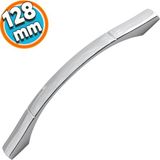 Mobilya Banyo Mutfak Dolabi Cekmece Dolap Kapak Kulpu Kulbu Krom 128 Mm Metal Kulp