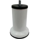Mobilya Baza Ayağı 10 cm Beyaz 3/8" Kalın Diş