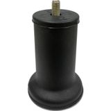 Mobilya Baza Ayağı 10 cm Texture Siyah 3/8" Kalın Diş