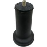 Mobilya Baza Ayağı 12 Cm Texture Siyah 3/8" Kalın Diş