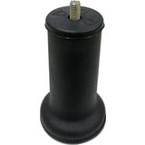 Mobilya Baza Ayağı 12 cm Texture Siyah M8 İnce Diş