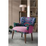 Mobilya Bazarı Etnik Desen Berjer - Salon - Balkon (Mor)