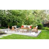 Mobilya Bazarı Flora Bahçe Mobilyası (Salon, Balkon, Cafe, Ofis) 3+2+1+Masa+2 Puf