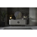 Mobilya Bazarı Guccix Yemek Odası Konsol - 207 x 48 x 84 cm - Gri