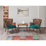 Mobilya Bazarı Hermes Çay Seti 2 Tekli Koltuk,berjer+Sehpa (Salon, Balkon, Cafe Ofis) - Haki - Yeşil