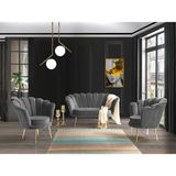 Mobilya Bazarı Inci Gri 2+1+1 Çay Seti, Koltuk Takımı (Salon, Balkon, Cafe Ofis)