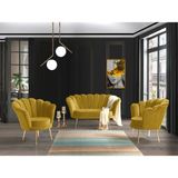 Mobilya Bazarı Inci Sarı 2+1+1 Çay Seti, Koltuk Takımı (Salon, Balkon, Cafe Ofis)