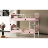 Mobilya Bazarı Melisa Metal Ahşap Tek Kişilik Ranza - 90 x 190 cm - Pembe