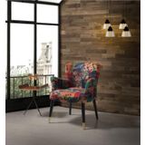 Mobilya Bazarı Patchwork Çay Seti Tekli Koltuk - Berjer (Salon - Balkon - Ofis - Bahçe)