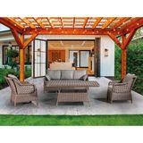 Mobilya Bazarı Rattan Bahçe Mobilyası (Salon, Balkon, Cafe Ofis) 3+1+1+Masa
