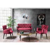 Mobilya Bazarı Vega Bordo 2+1+1 Çay Seti, Koltuk Takımı (Balkon, Salon, Cafe, Ofis)