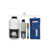 Mobilya Boyası-Cadence Multisurface H-001 Beyaz 2000Ml Ultimate Vernik Mat 500Ml Saten Rulo Set