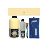 Mobilya Boyası-Cadence Multisurface H-007 Açık Sarı 2Lt Ultimate Parlak Vernik 500Ml Saten Rulo Set