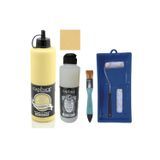 Mobilya Boyası-Cadence Multisurface H-007 Açık Sarı 500Ml Ultimate Vernik Mat 250Ml Saten Rulo Set