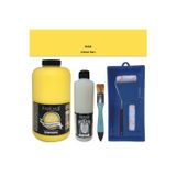 Mobilya Boyası-Cadence Multisurface H-008 Limon Sarı 2000Ml Ultimate Vernik Mat 500Ml Saten Rulo Set