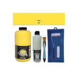 Mobilya Boyası-Cadence Multisurface H-009 Sarı 2000Ml Ultimate Vernik Mat 500Ml Saten Rulo Set