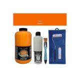 Mobilya Boyası-Cadence Multisurface H-012 Turuncu 2000Ml Ultimate Vernik Mat 500Ml Saten Rulo Set