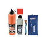 Mobilya Boyası-Cadence Multisurface H-012 Turuncu 500Ml Ultimate Vernik Mat 250Ml Saten Rulo Set