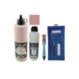 Mobilya Boyası-Cadence Multisurface H-030 Pudra Pembe 500Ml Ultimate Vernik Mat 250Ml Saten Rulo Set