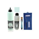 Mobilya Boyası-Cadence Multisurface H-043 Açık Yeşil 500Ml Ultimate Vernik Mat 250Ml Saten Rulo Set