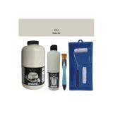 Mobilya Boyası-Cadence Multisurface H-063 Vizon Gri 2Lt Ultimate Parlak Vernik 500Ml Saten Rulo Set