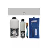 Mobilya Boyası-Cadence Multisurface H-074 Soğuk Gri 2Lt Ultimate Parlak Vernik 500Ml Saten Rulo Set