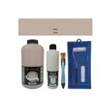 Mobilya Boyası-Cadence Multisurface H-085 Sisal 2000Ml Ultimate Vernik Mat 500Ml Saten Rulo Set