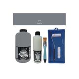 Mobilya Boyası-Cadence Multisurface H-090 Koyu Gri 2000Ml Ultimate Vernik Mat 500Ml Saten Rulo Set