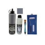 Mobilya Boyası-Cadence Multisurface H-090 Koyu Gri 500Ml Ultimate Vernik Mat 250Ml Saten Rulo Set