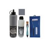 Mobilya Boyası-Cadence Multisurface H-090 Koyu Gri 500Ml Ultimate Vernik Parlak 250Ml Saten Rulo Set