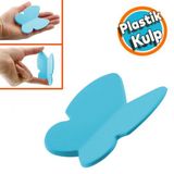Mobilya Çekmece Dolap Kapak Kulpu Kulbu Çocuk Bebek Genç Odası Plastik Mat Mavi Kulp 32 Mm