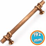 Mobilya Çekmece Dolap Kapak Kulpu Paslanmaz Dayanıklı Tasarım Kulpları 192 Mm Soft Antik Metal