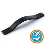 Mobilya Çekmece Kolu Mutfak Dolabı Ve Kapak Kulpları Dayanıklı Siyah Metal Kulp 128 Mm