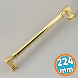 Mobilya Çekmece Mutfak Dolabı Dolap Kapak Kulplar Kulb Kulp Gold Altın Kulp 224 mm - 1