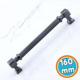 Mobilya Çekmece Mutfak Dolabı Dolap Kulpları Kulb 16 Cm Metal Füme Renk Kulp 160 Mm