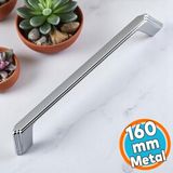 Mobilya Çekmece Mutfak Dolabı Dolap Kulpları Kulbu Kulpu Krom Metal Kulp 160 Mm -16 Cm