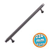 Mobilya Çekmece Mutfak Dolabı Dolap Modern Kapak Kulplar Füme Metal Kulp 224 Mm