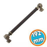 Mobilya Çekmece Mutfak Dolabı Dolap Modern Kapak Kulpları Desenli Antik Sarı Metal Kulp 192 Mm
