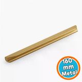 Mobilya Çekmece Mutfak Dolap Kapak Kulpları Kulbu Dolabı Kulpu 160 Mm Mat Gold Altın Kulp Metal