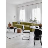 Mobilya Depom Mode Soft Üçlü Kanepe Koltuk 3 Modül Yağ Yeşili Keten Kumaş