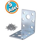Mobilya Dolap Kose Baglanti Sabitleme L Demir Kosebent Gonye 50X50x35 Mm (5 Adet)