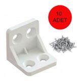 Mobilya Dolap Köşe Bağlantı Sabitleme L Gönye 28x28x28 Mm (10 Adet)