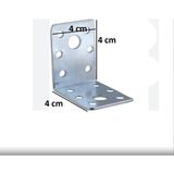 Mobilya, Dolap Yatak Duvara Sabitleme Köşebent Bağlantı Aparatı L Demiri Gönye 4X4X4 cm (4 Adet) - 001-Beyaz - Option-1