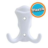 Mobilya Duvar Kapı Vestiyer Portmanto Askısı Dolap Elbise Askılığı Beyaz Renk Plastik Askı Askılık