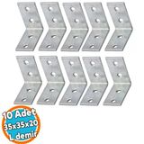Mobilya Eşya Dolap Duvara Sabitleme Köşebent Bağlantı Aparatı L Demiri Gönye 35X35x20 Mm (10 Adet)